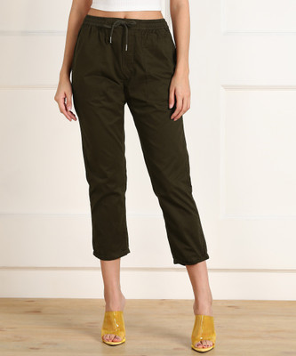Honey by Pantaloons Regular Fit Women Green Trousers