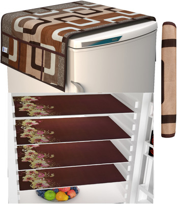 FRC Decor Fridge Mat(Width: 30 cm, Brown)
