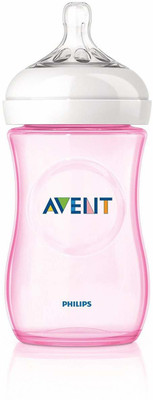 PHILIPS Natural 1 Pink Feeding Bottle SCF034/10 - 260 ml(Pink)