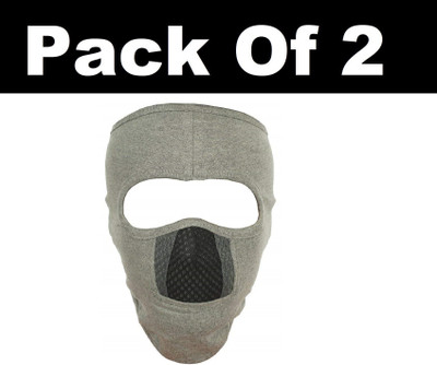 IM UNIQUE Grey Bike Face Mask for Men & Women(Size: Free,  Balaclava)