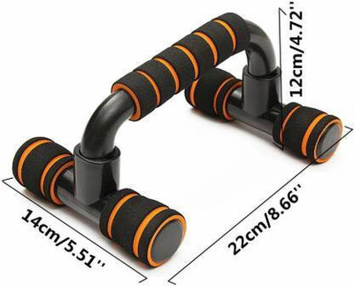 appigo Push up Bars Push up Stands Handles Set for Men and Women Workout Push-up Bar(Black, Orange)