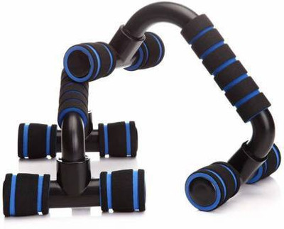 Skozk Pushup Bars Stands Handles Set for Men and Women with Foam Base Grip (Multicolor) Push-up Bar(Blue, Black)