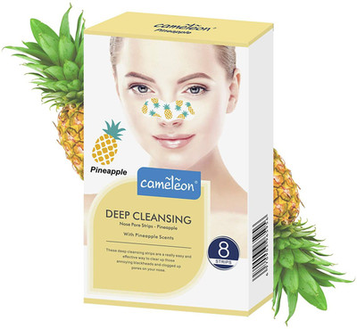 Cameleon Polymer Blackhead Remover Strips(Pack of 8)