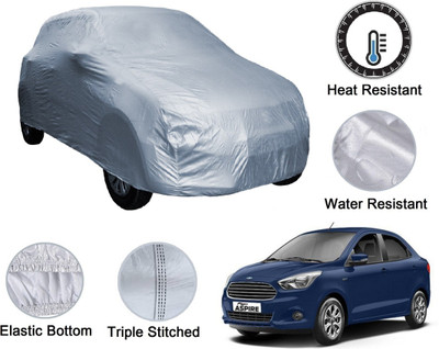 Auto Hub Car Cover For Ford Figo Aspire (Without Mirror Pockets)(Silver)