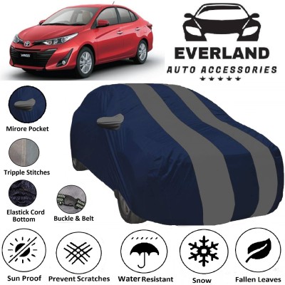 EverLand Car Cover For Toyota Yaris (With Mirror Pockets)(Blue)