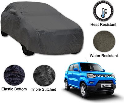 Auto Hub Car Cover For Maruti Suzuki S-Presso (With Mirror Pockets)(Grey)