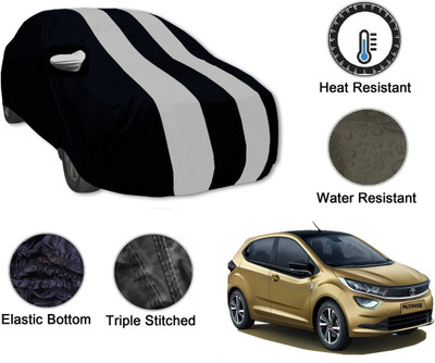 Amanzo Car Cover For Tata Altroz (With Mirror Pockets)(Black, Silver)