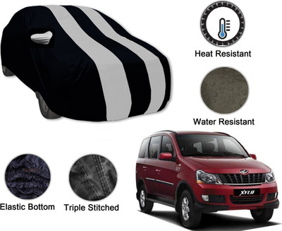 Amanzo Car Cover For Mahindra Xylo (With Mirror Pockets)(Black, Silver)
