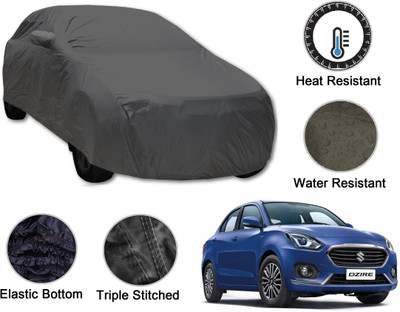 Amanzo Car Cover For Maruti Suzuki Swift Dzire (With Mirror Pockets)(Grey)