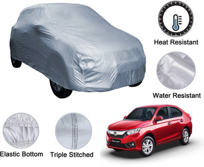 Auto Hub Car Cover For Honda Amaze (Without Mirror Pockets)(Silver)
