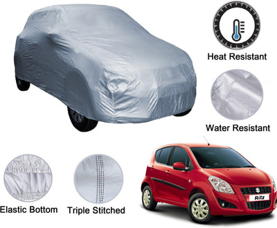 Auto Hub Car Cover For Maruti Suzuki Ritz (Without Mirror Pockets)(Silver)