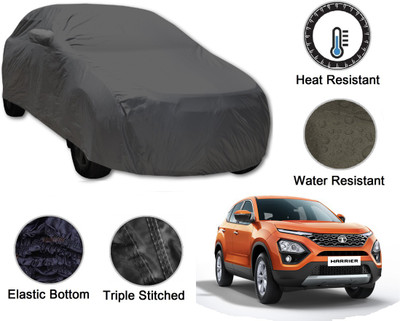 Auto Hub Car Cover For Tata Harrier (With Mirror Pockets)(Grey)
