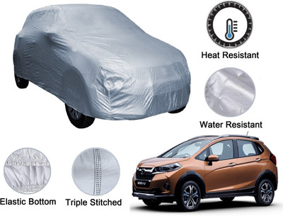 Auto Hub Car Cover For Honda WRV (Without Mirror Pockets)(Silver)