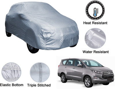 Auto Hub Car Cover For Toyota Innova, Innova Crysta (Without Mirror Pockets)(Silver)