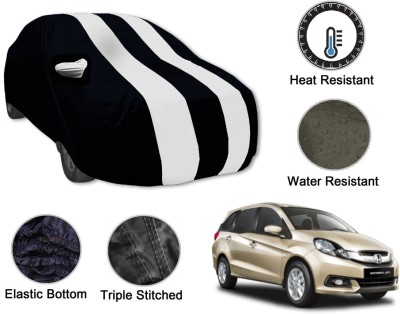 Auto Hub Car Cover For Honda Mobilio (With Mirror Pockets)(Black, White)
