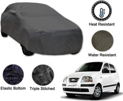 Amanzo Car Cover For Hyundai Santro Xing (With Mirror Pockets)(Grey)
