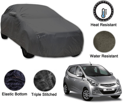 Auto Hub Car Cover For Hyundai Eon (With Mirror Pockets)(Grey)