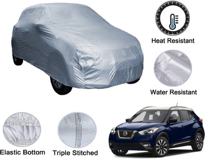 Auto Hub Car Cover For Nissan Kicks (Without Mirror Pockets)(Silver)