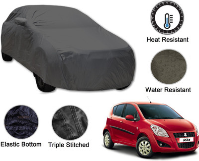 Auto Hub Car Cover For Maruti Suzuki Ritz (With Mirror Pockets)(Grey)