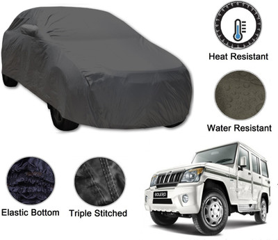 Amanzo Car Cover For Mahindra Bolero (With Mirror Pockets)(Grey)