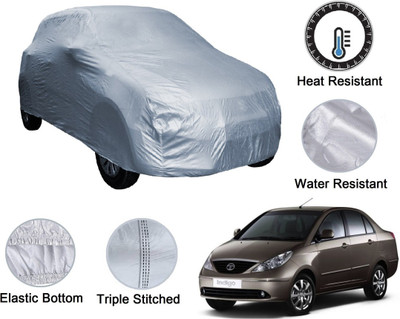 Auto Hub Car Cover For Tata Indigo CS (Without Mirror Pockets)(Silver)