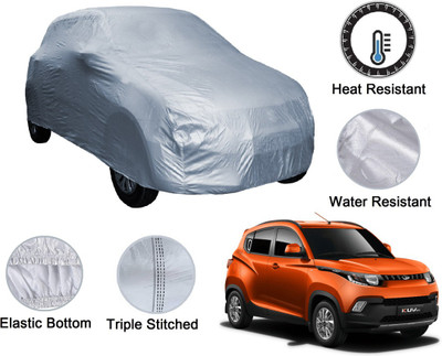 Auto Hub Car Cover For Mahindra KUV100 (Without Mirror Pockets)(Silver)
