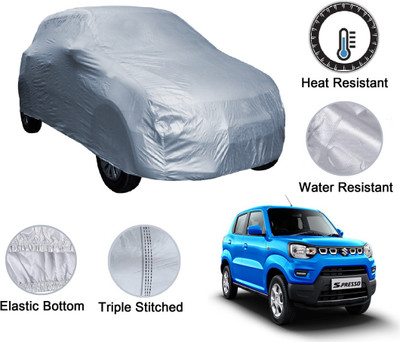 Auto Hub Car Cover For Maruti Suzuki S-Presso (Without Mirror Pockets)(Silver)