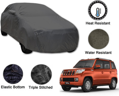 Auto Hub Car Cover For Mahindra TUV300 (With Mirror Pockets)(Grey)