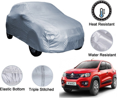 Amanzo Car Cover For Renault Kwid (Without Mirror Pockets)(Silver)