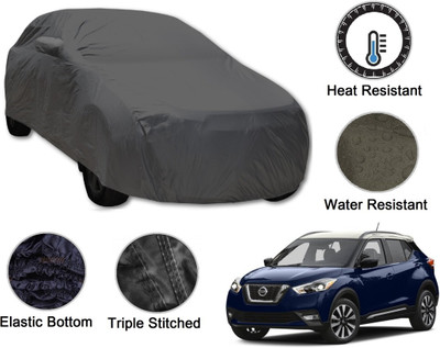 Auto Hub Car Cover For Nissan Kicks (With Mirror Pockets)(Grey)