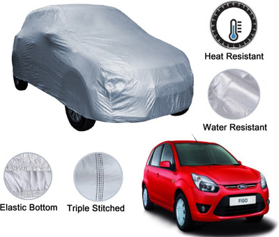 Auto Hub Car Cover For Ford Figo (Without Mirror Pockets)(Silver)
