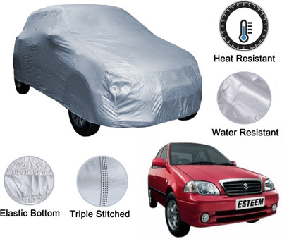 Auto Hub Car Cover For Maruti Suzuki Esteem (Without Mirror Pockets)(Silver)