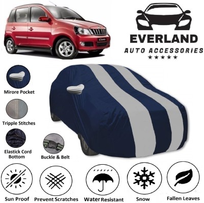 EverLand Car Cover For Mahindra Quanto (With Mirror Pockets)(Blue)