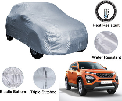 Auto Hub Car Cover For Tata Harrier (Without Mirror Pockets)(Silver)