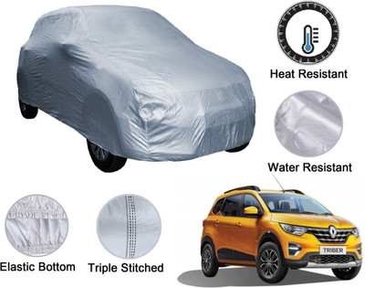 Auto Hub Car Cover For Renault Triber (Without Mirror Pockets)(Silver)
