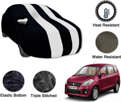 Auto Hub Car Cover For Maruti Suzuki Ertiga (With Mirror Pockets)(Black, White)