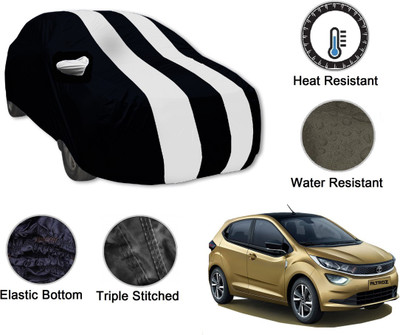 Amanzo Car Cover For Tata Altroz (With Mirror Pockets)(Black, White)