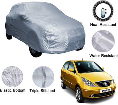 Auto Hub Car Cover For Tata Indica Vista (Without Mirror Pockets)(Silver)