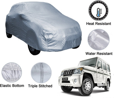 Auto Hub Car Cover For Mahindra Bolero (Without Mirror Pockets)(Silver)