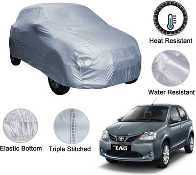 Auto Hub Car Cover For Toyota Etios Liva (Without Mirror Pockets)(Silver)