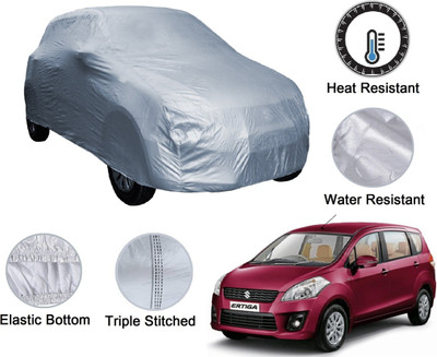 Auto Hub Car Cover For Maruti Suzuki Ertiga (Without Mirror Pockets)(Silver)