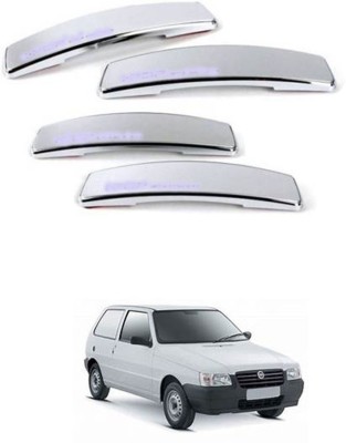 RONISH Plastic Car Door Guard(Silver, Pack of 4, Fiat, Uno)