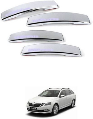 RONISH Plastic Car Door Guard(Silver, Pack of 4, Skoda, Octavia)