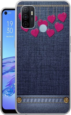 Mitvaa Back Cover for Oppo A53(Blue, Dual Protection, Silicon, Pack of: 1)