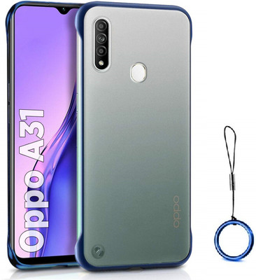 MOBILOVE Back Cover for Oppo A31 | Frameless Phone Case Translucent Matte Hard PC Slim Cover(Blue, Hard Case, Pack of: 1)