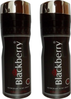BlackBerry DEODORANT BODY SPRAY Body Spray  -  For Men & Women(400 ml, Pack of 2)