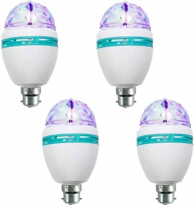 iWin Disco Bulb Light/Lamp RGB Rotating LED Strobe Party Bulb Stage Light for Family Party,Birthday,Festival,Desk Lamp Decoration Single Disco Ball (Ball Diameter: 12 cm) Single Disco Ball(Ball Diameter: 12 cm)