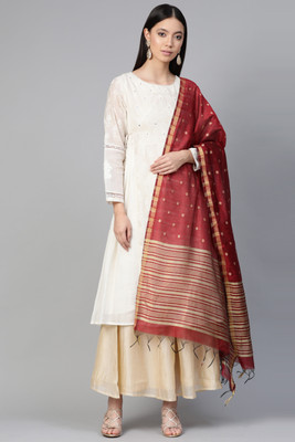 Indo Era Art Silk Striped Women Dupatta