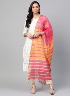 Indo Era Art Silk Striped Women Dupatta