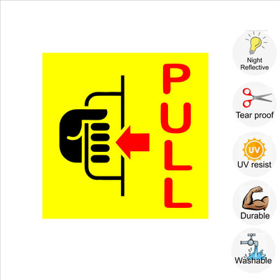 pilot18 PULL Emergency Sign(Reflective Sign)
